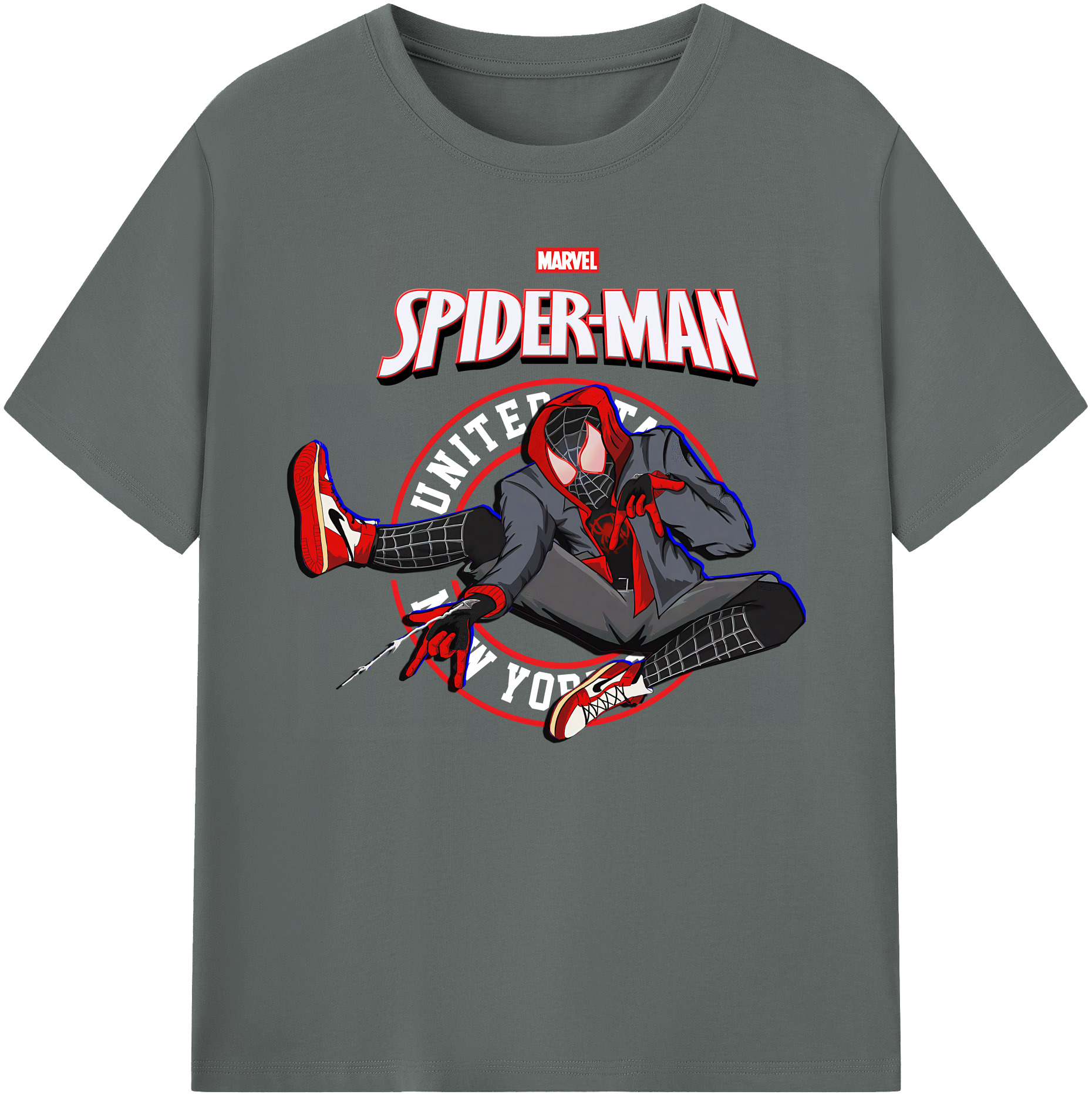 （画像用） Spider Man スパイダーマン 綿100％ メンズ半袖Tシャツ｜肌触りやわらか＆通気性